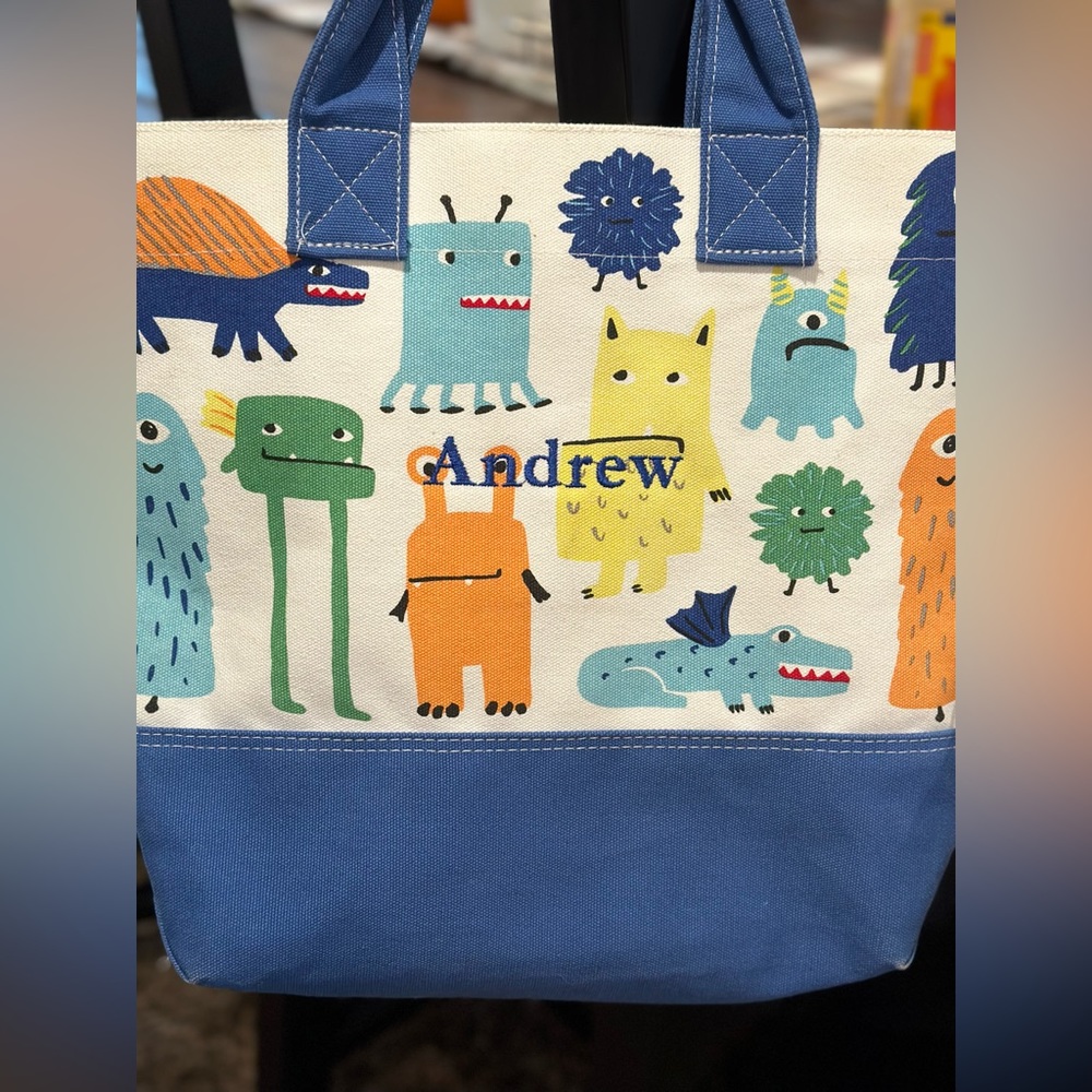 Pottery Barn Kids Dinosaur tote bag school bag for preschool weekend